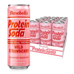 Barebells Protein Soda Wild Strawberry 12oz 12ct